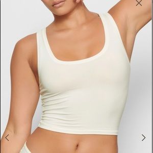 SKIMS Cotton Jersey Tank - NWT - Bone - size S